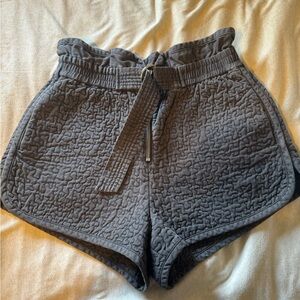 Sea New York Charcoal Quilted Shorts